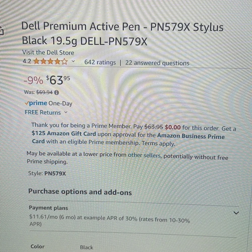 Dell active pen
